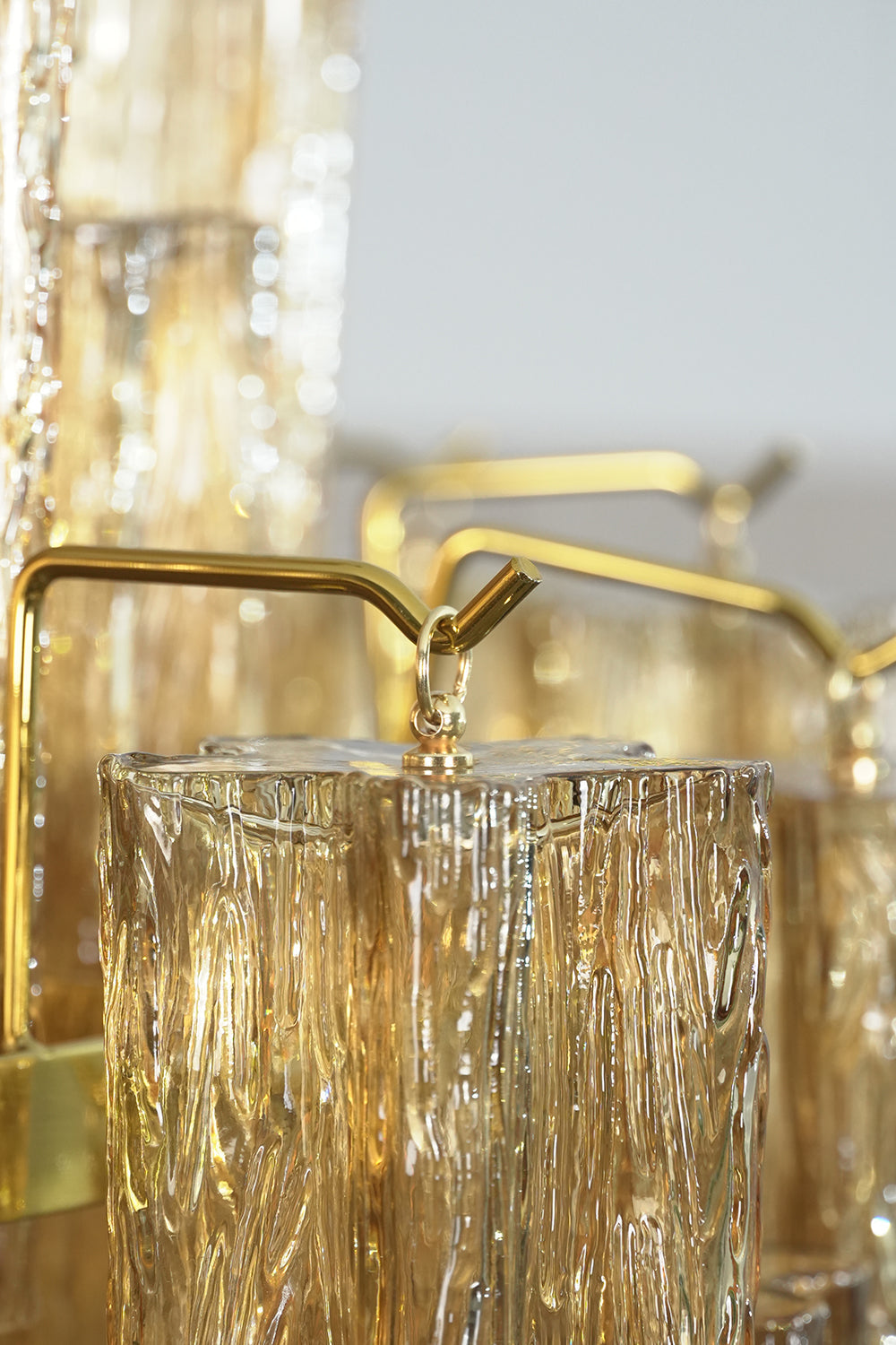 Celestial Glass Cascade Chandelier