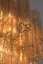 Celestial Glass Cascade Chandelier