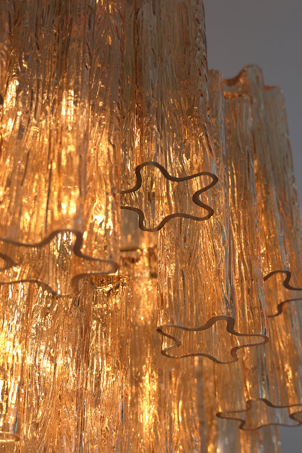 Celestial Glass Cascade Chandelier