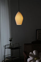 Ceramic Ribbed Pendant light