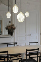 Ceramic Ribbed Pendant light