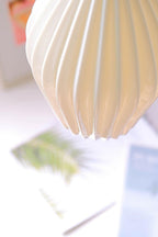 Ceramic Ribbed Pendant light
