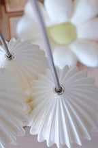 Ceramic Ribbed Pendant light