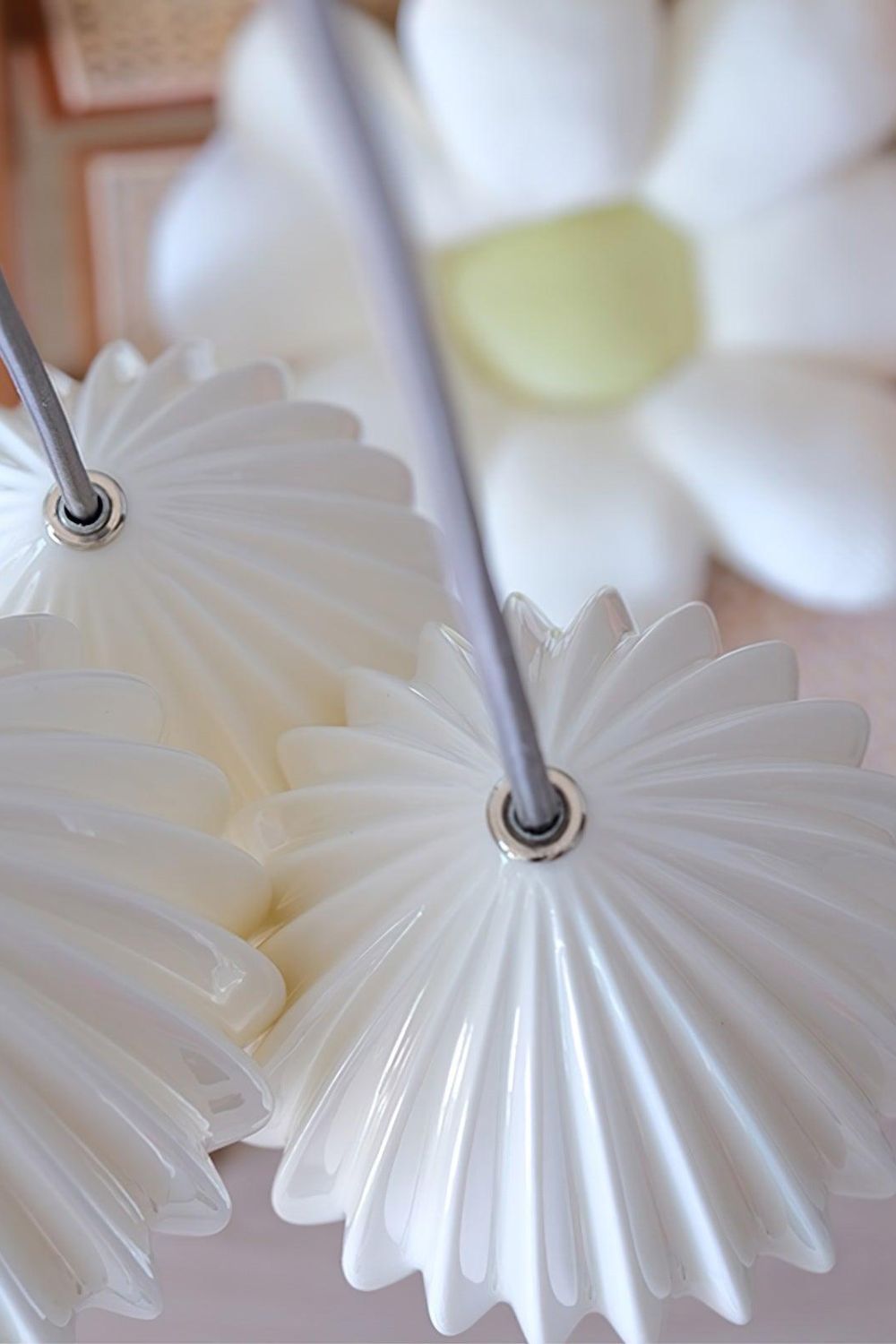 Ceramic Ribbed Pendant light