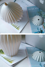 Ceramic Ribbed Pendant light