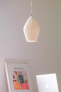 Ceramic Ribbed Pendant light