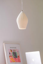 Ceramic Ribbed Pendant light
