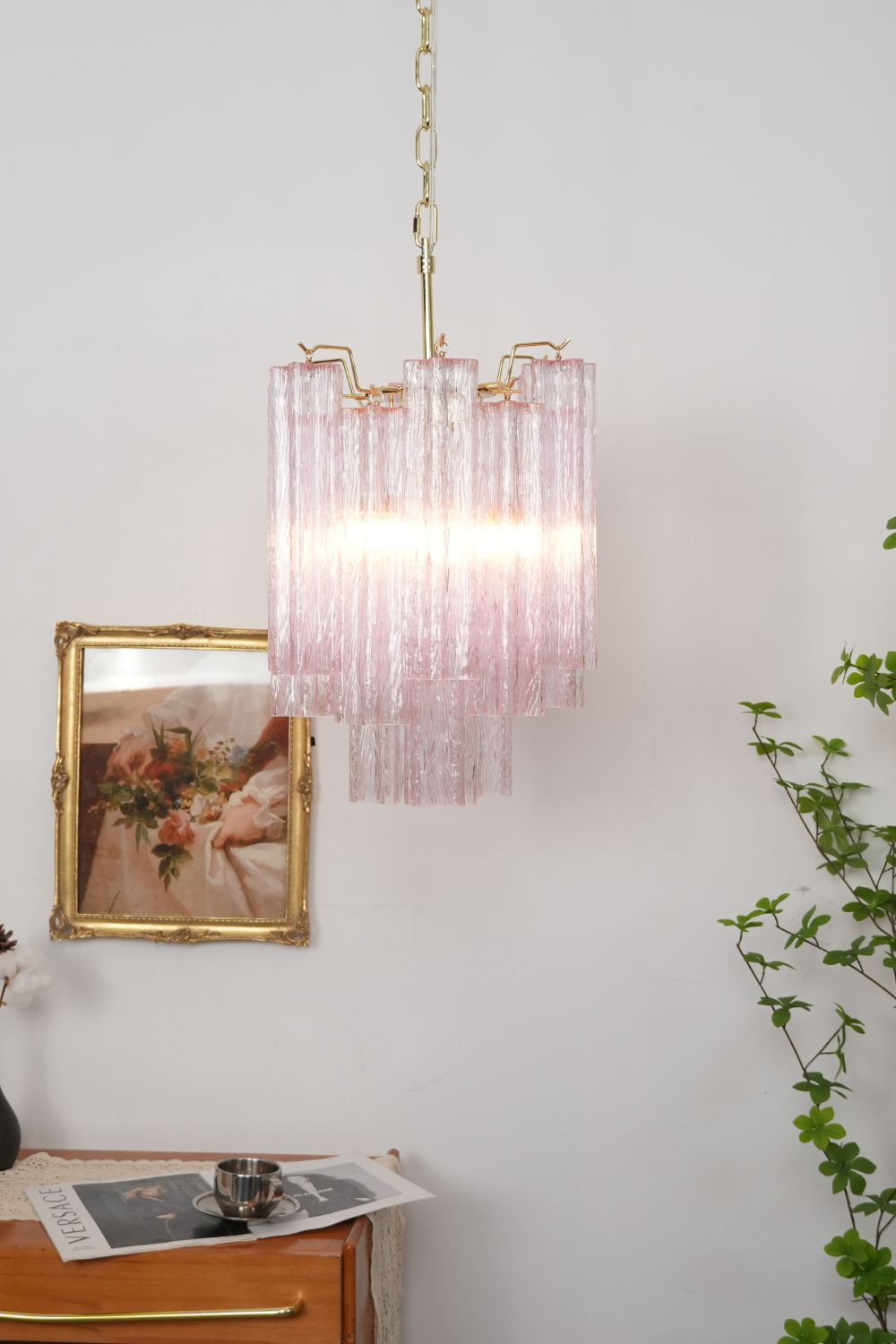 Classic Italian Art Rose Chandelier