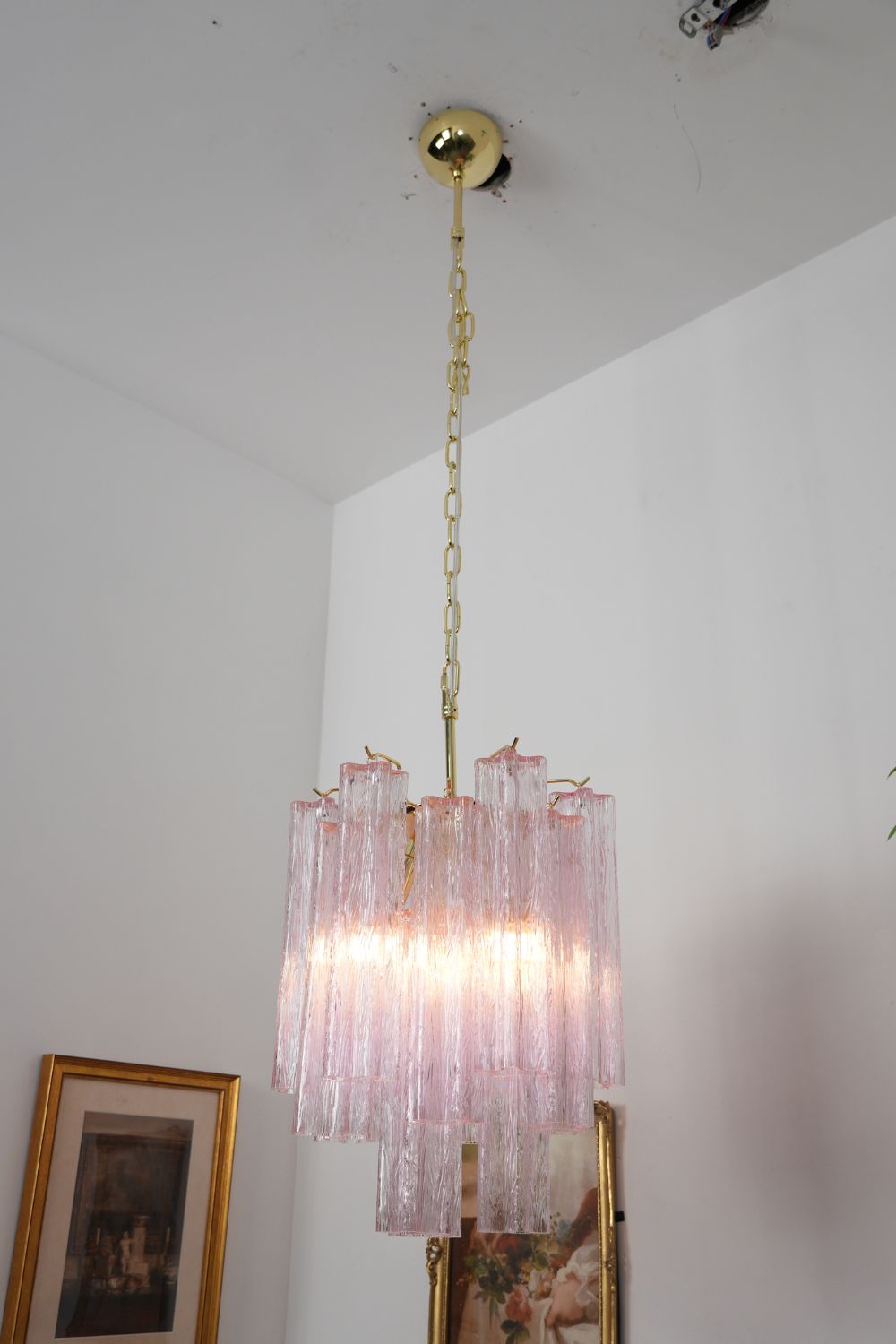 Classic Italian Art Rose Chandelier