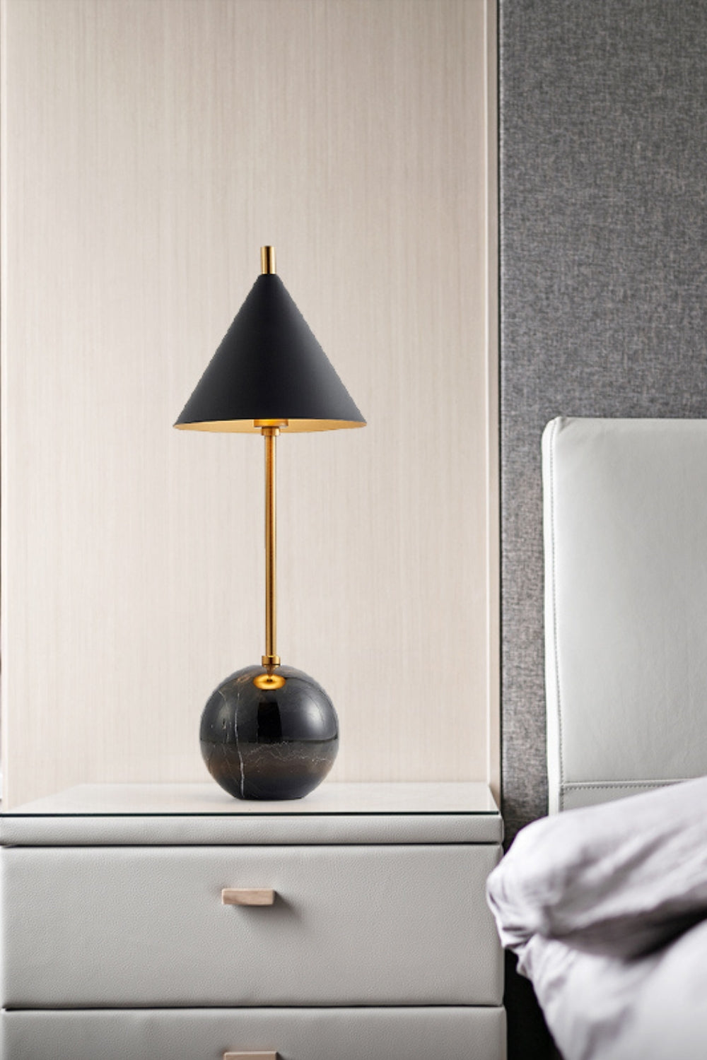 Cleo Orb Base Table Lamp