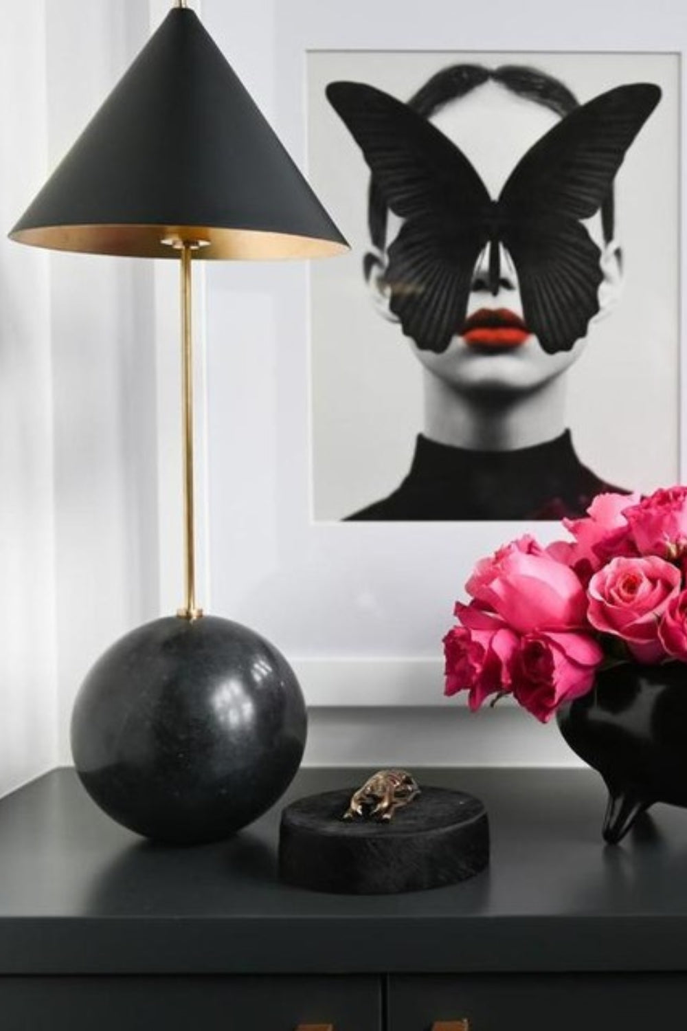 Cleo Orb Base Table Lamp