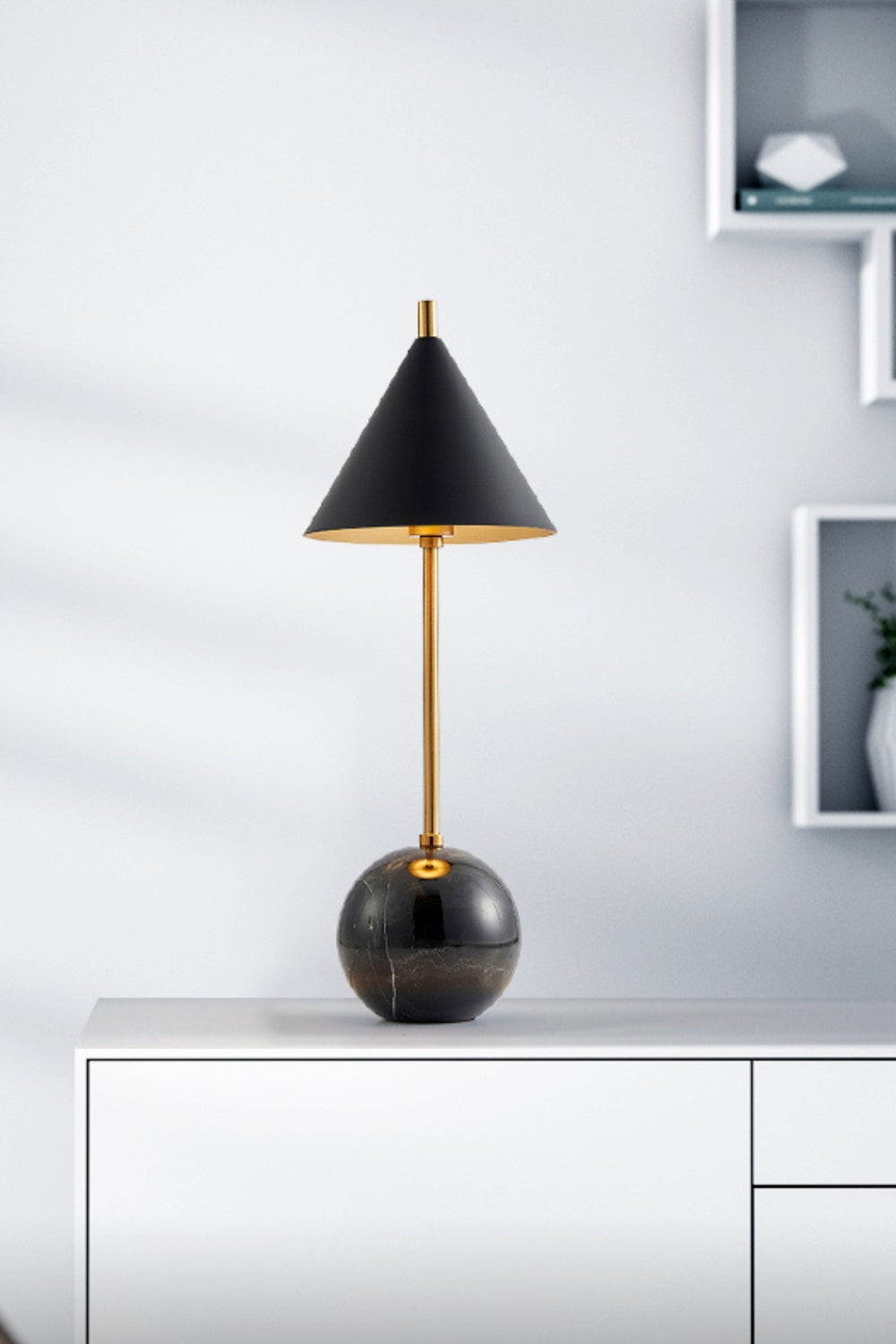 Cleo Orb Base Table Lamp