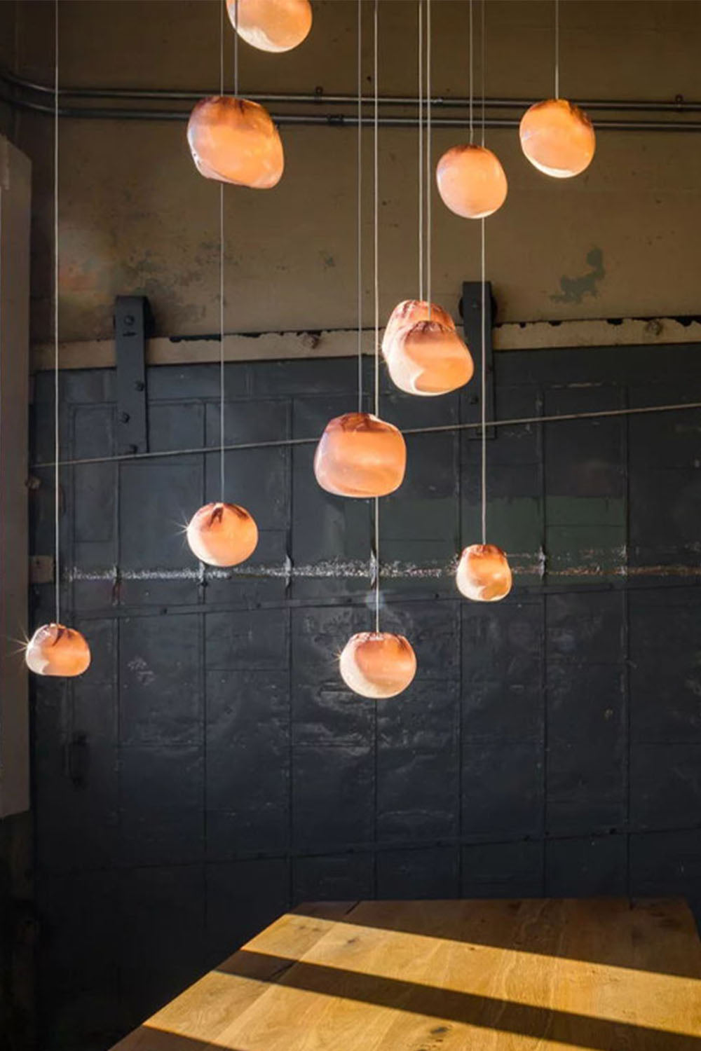 Clustered Glass Globe Pendant Lamp