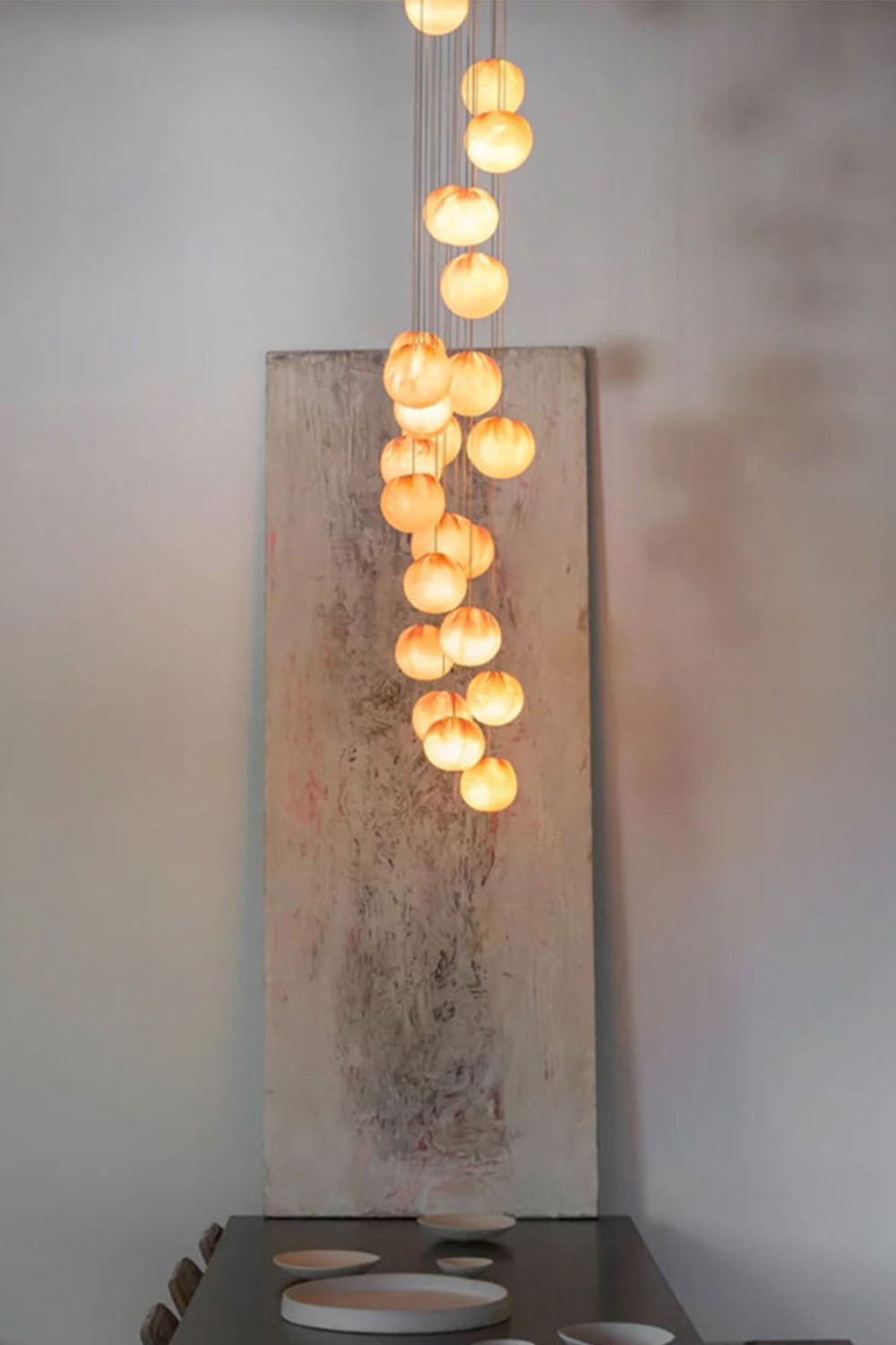 Clustered Glass Globe Pendant Lamp