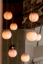 Clustered Glass Globe Pendant Lamp