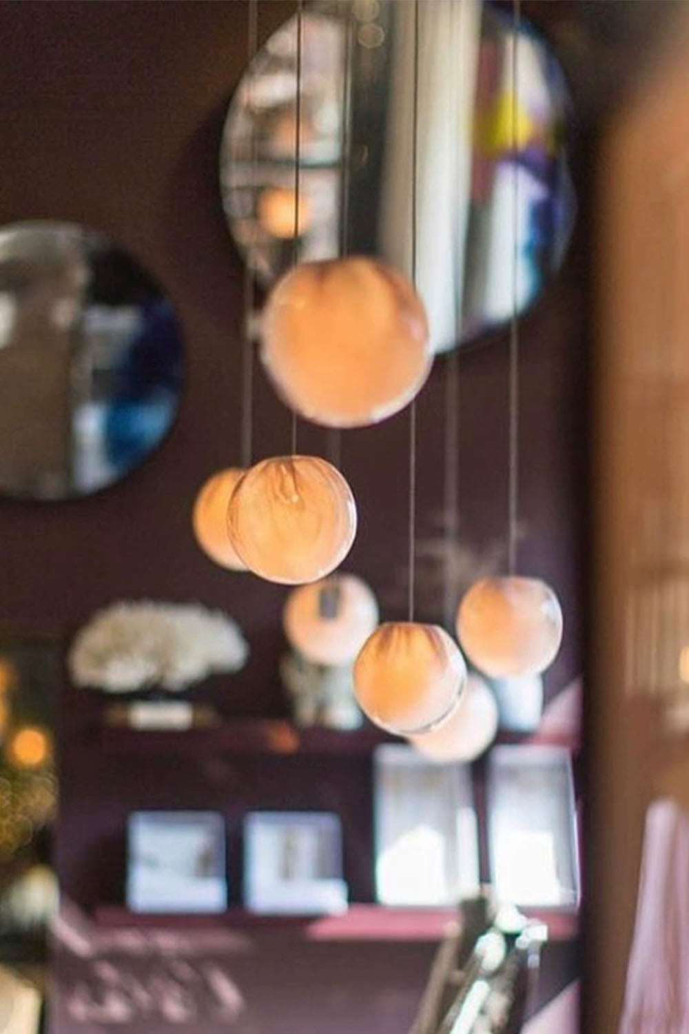 Clustered Glass Globe Pendant Lamp