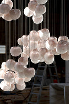 Clustered Glass Globe Pendant Lamp