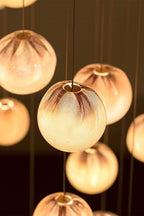Clustered Glass Globe Pendant Lamp