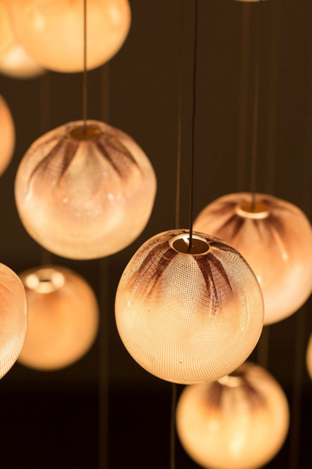 Clustered Glass Globe Pendant Lamp