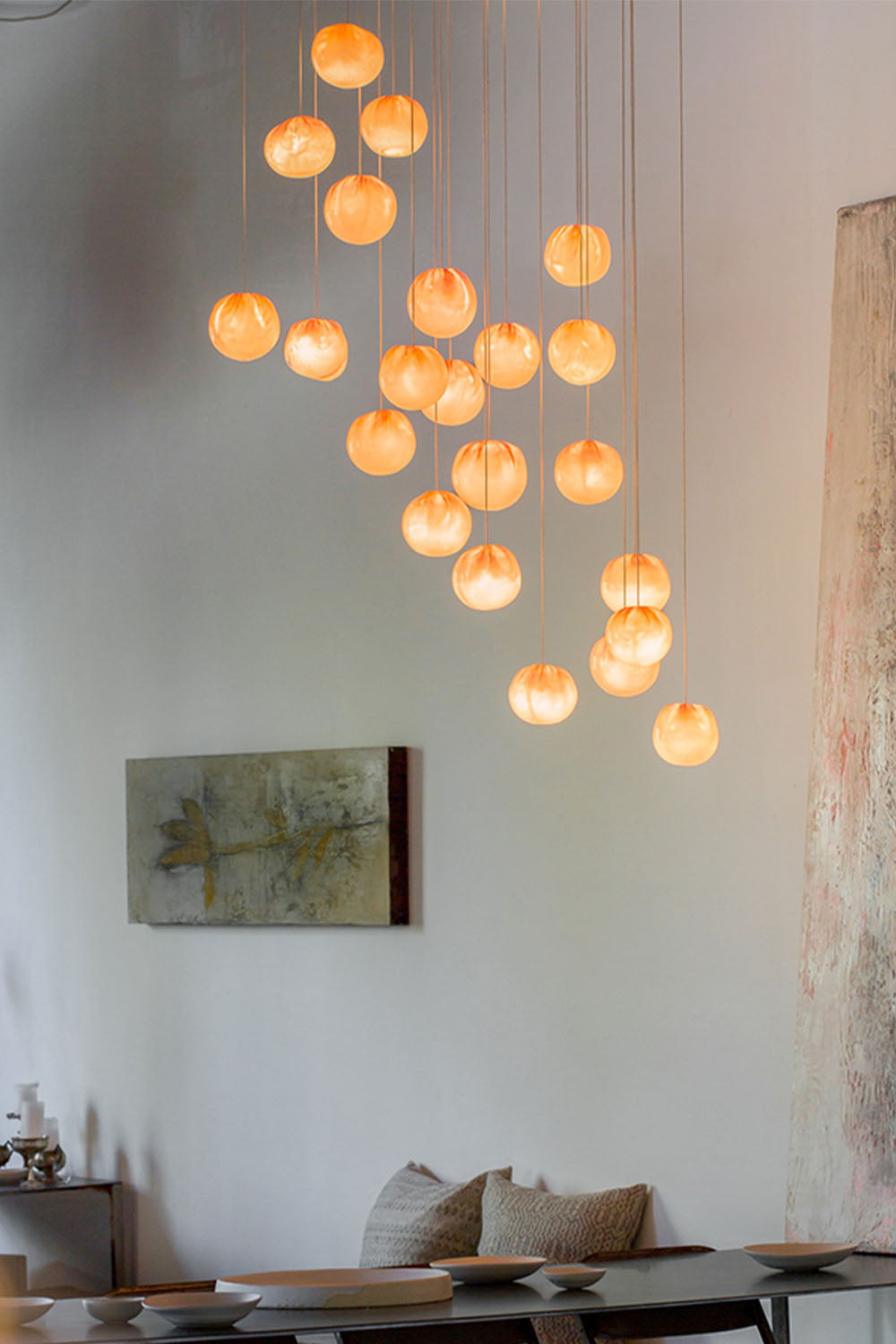 Clustered Glass Globe Pendant Lamp
