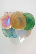 Colorful Art Glass Discs Wall Lamp