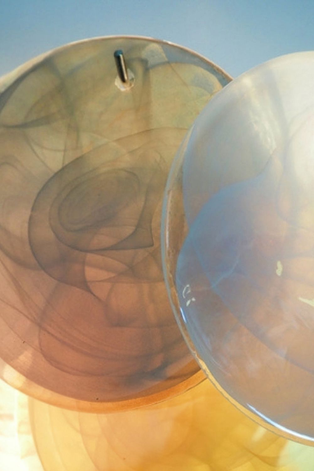 Colorful Art Glass Discs Wall Lamp