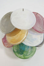 Colorful Art Glass Discs Wall Lamp
