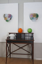 Colorful Art Glass Discs Wall Lamp