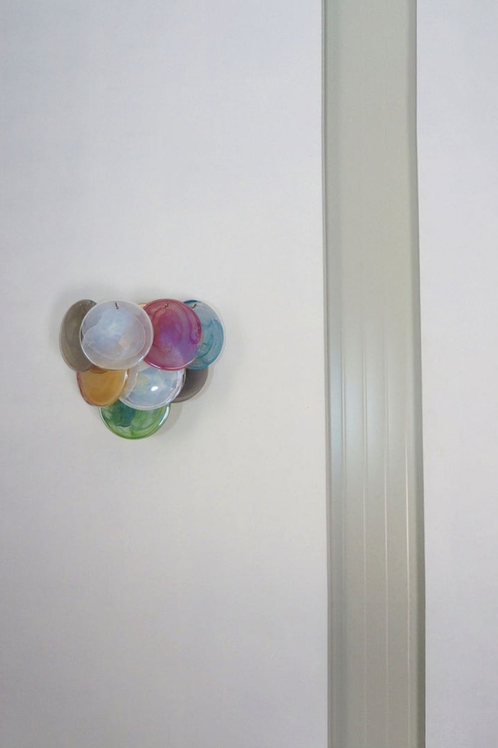 Colorful Art Glass Discs Wall Lamp