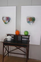Colorful Art Glass Discs Wall Lamp