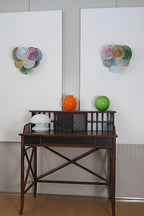 Colorful Art Glass Discs Wall Lamp