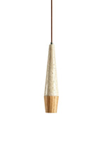 Conical Tiber Travertine Pendant Light
