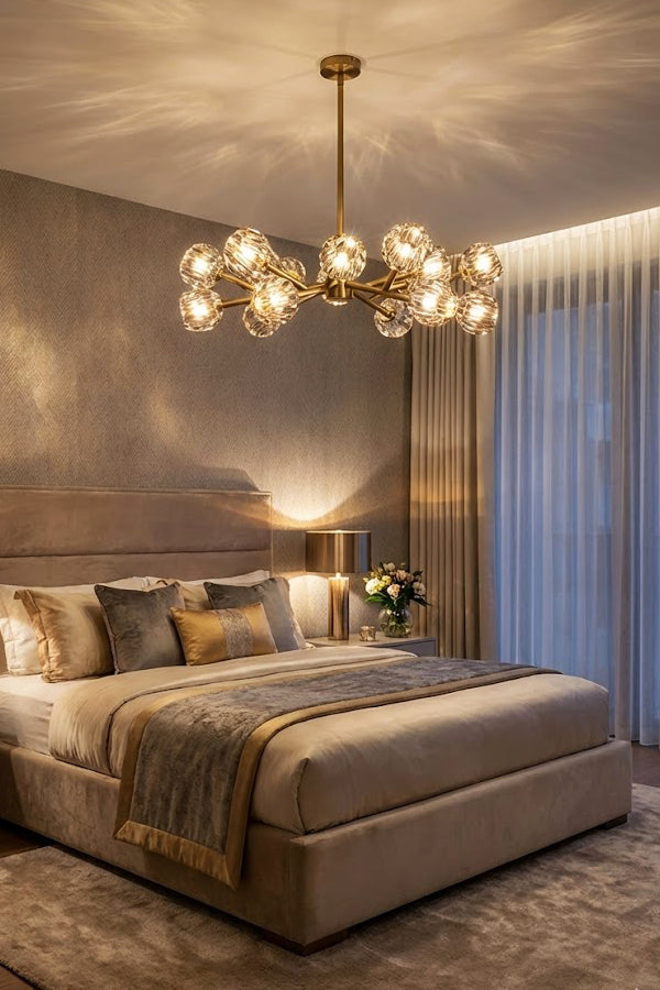 Crystal Ball Round Chandelier