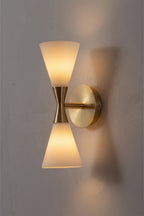 Diabolo Symmetry Glass Wall Sconce