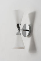 Diabolo Symmetry Glass Wall Sconce