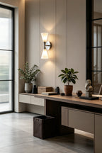 Diabolo Symmetry Glass Wall Sconce