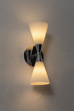 Diabolo Symmetry Glass Wall Sconce