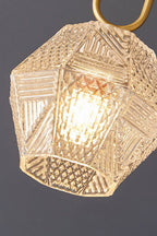Diamond Cut Art Deco Ceiling Light