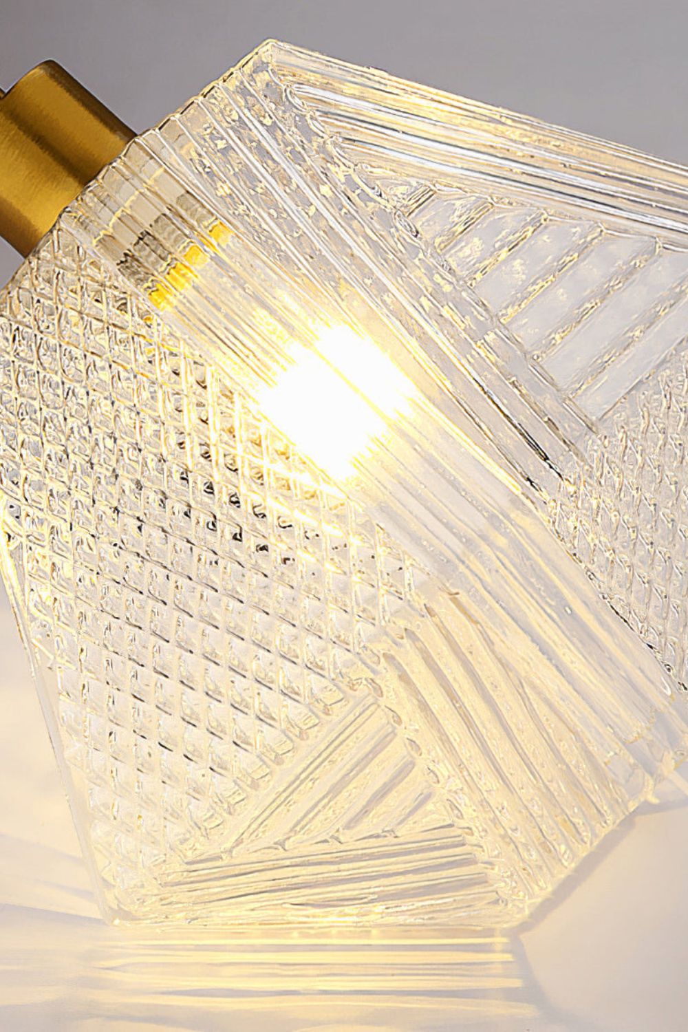 Diamond Cut Art Deco Ceiling Light
