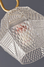 Diamond Cut Art Deco Ceiling Light