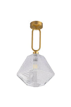 Diamond Cut Art Deco Ceiling Light