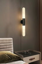 Double-Headed Alabaster Wall Lamp