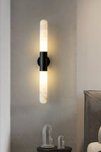 Double-Headed Alabaster Wall Lamp
