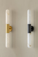 Double-Headed Alabaster Wall Lamp