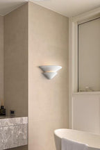 Double-layer Inverted Plaster Wall Lamp