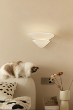 Double-layer Inverted Plaster Wall Lamp