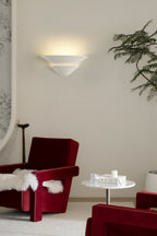 Double-layer Inverted Plaster Wall Lamp