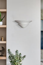 Double-layer Inverted Plaster Wall Lamp
