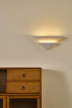 Double-layer Inverted Plaster Wall Lamp
