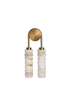 Dual Strata Alabaster Wall Lamp